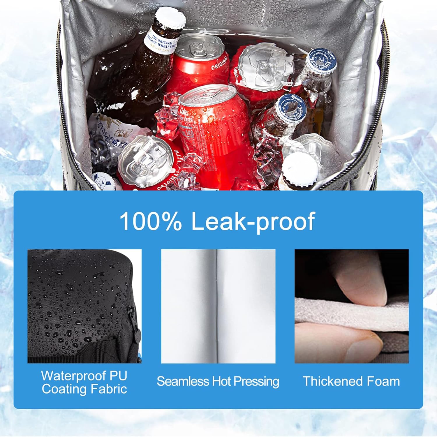 EVERFUN Backpack Cooler – Insulated Leakproof Soft Cooler