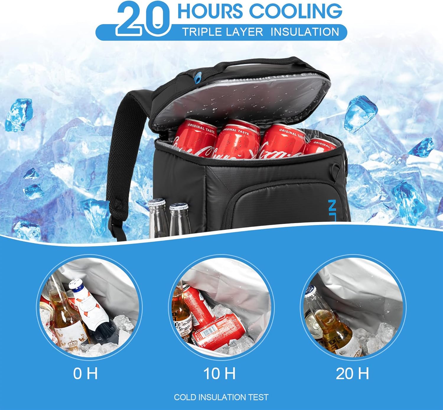 EVERFUN Backpack Cooler – Insulated Leakproof Soft Cooler